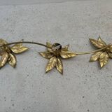 Large brass wall light, Willy Daro