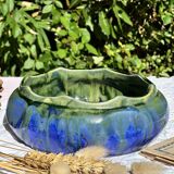 Gilbert metenier signed ceramic bowl // french art deco