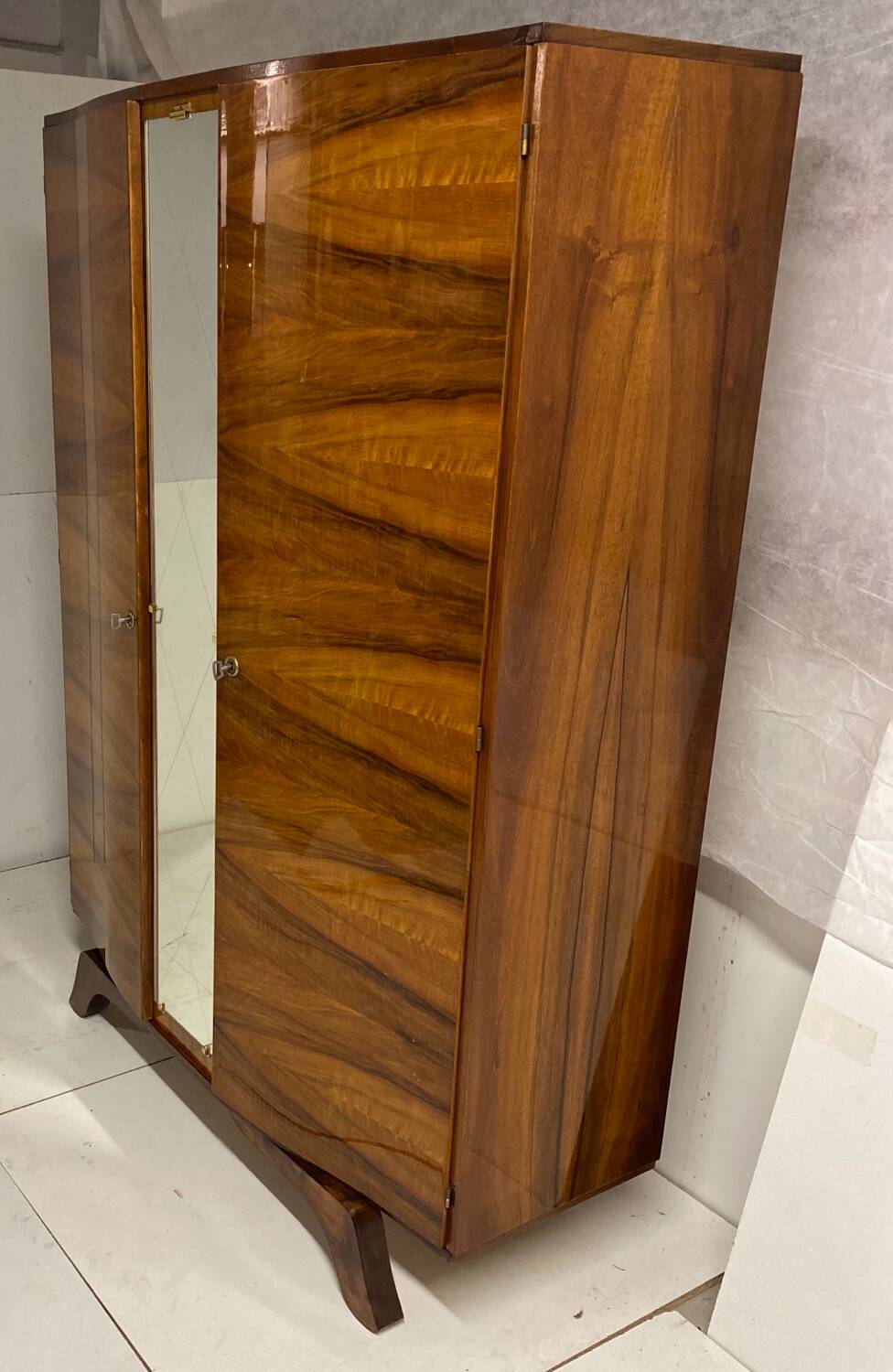 Vintage compass feet cabinet from 1962