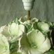 Lampe de salon a poser en ceramique bouquet de fleurs