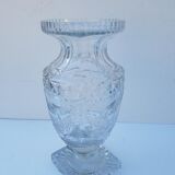 Vase cristal taillé forme Médicis