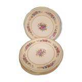 Suite of 4 flat plates Limoges