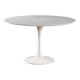 Vintage style Tulipe table in enamelled aluminium, Italian design from the 1980s.