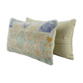 Set of 2 vintage kilim cushion covers 28x61 cm