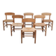 Ensemble précoce de 6 chaises de salle à manger 'J39' par Børge Mogensen pour FDB Møbler, 1947