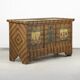 Wedding trunk painted in folk art style