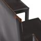 Set de 6 chaises en cuir noir par Studio Grassi & Bianchi pour Pellizoni Pasqualina 1980