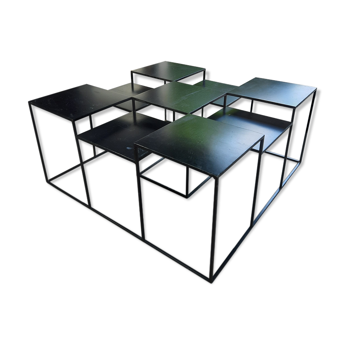 Metal design coffee table