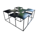 Metal design coffee table