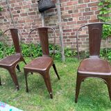 Old metal patio chairs