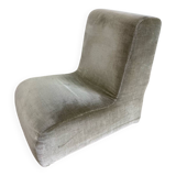 Vintage velvet children's armchair