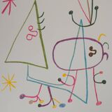 Joan Miró: Family with a Star - Signed Lithograph