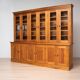 Monumental Pine School Library Bookcase from Warsaw, Poland, 1920s