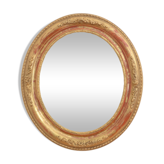 Victorian giltwood wall mirror