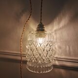 Glass hanging lamp