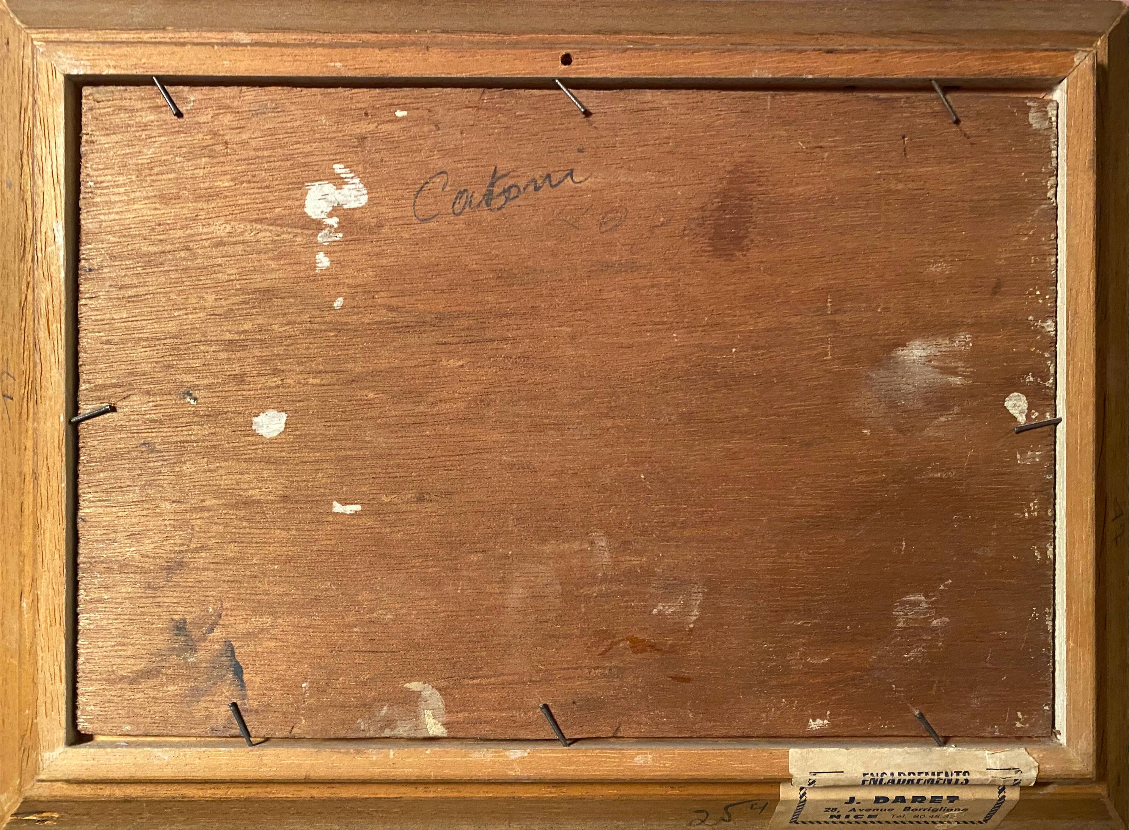 Painting by Aristide Armand HSP Marine near Nice Saint Tropez + frame