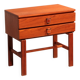Vintage teak chest of drawers with leather handles by Fröseke Nybrofabrik