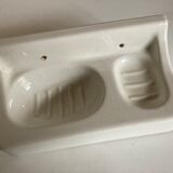Bathroom door art deco ceramic soap holder
