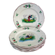 6 Saint Clément Luneville dessert plates with Chinese decoration