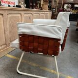 Fauteuil en cuir 80s