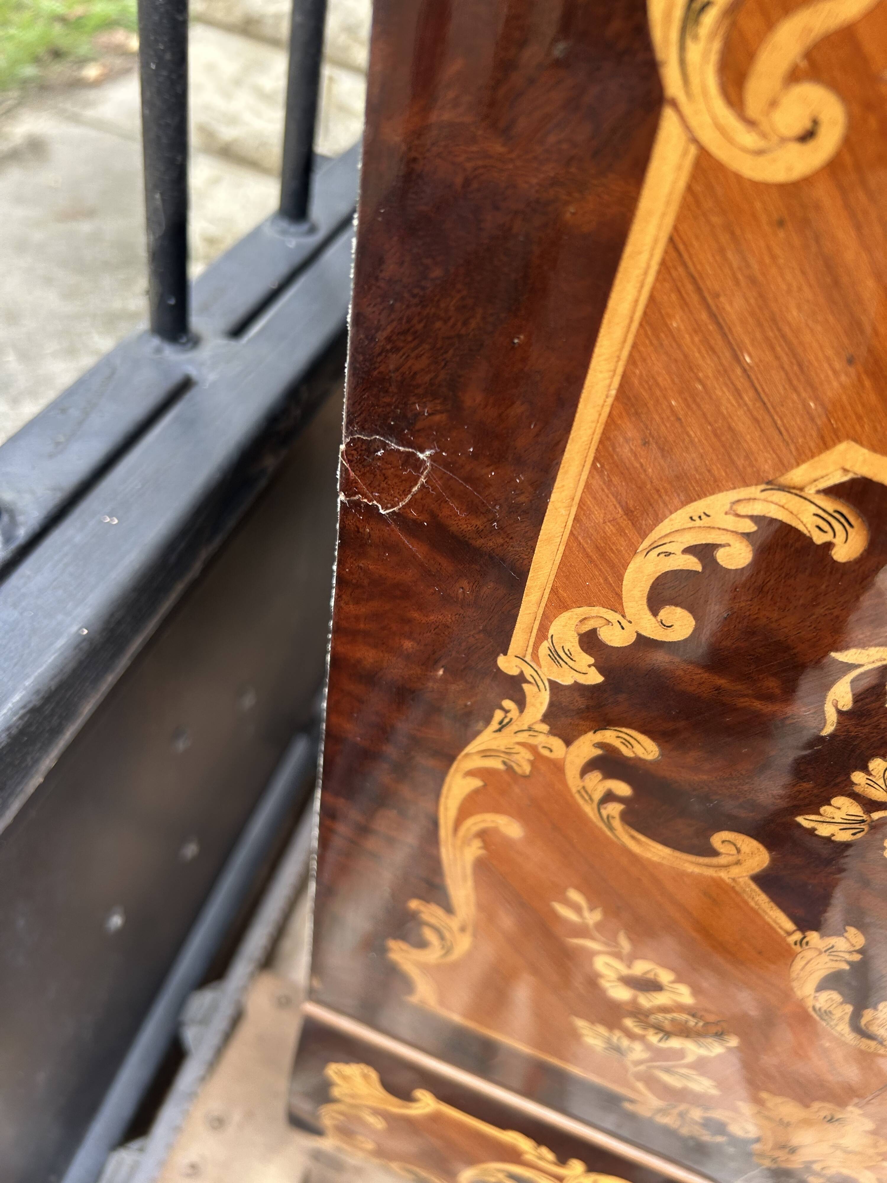 Marquetry desk from the 90s
