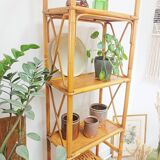 Vintage rattan shelf