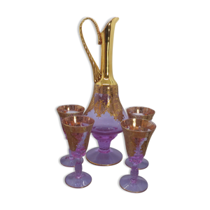 carafe et verre murano