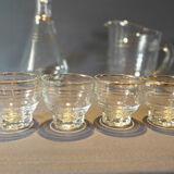 Water service or orangeade carafes and glasses