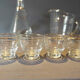Service à eau ou orangeade carafes et verres