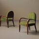 Paire de fauteuils Art Déco en acajou, vers 1930