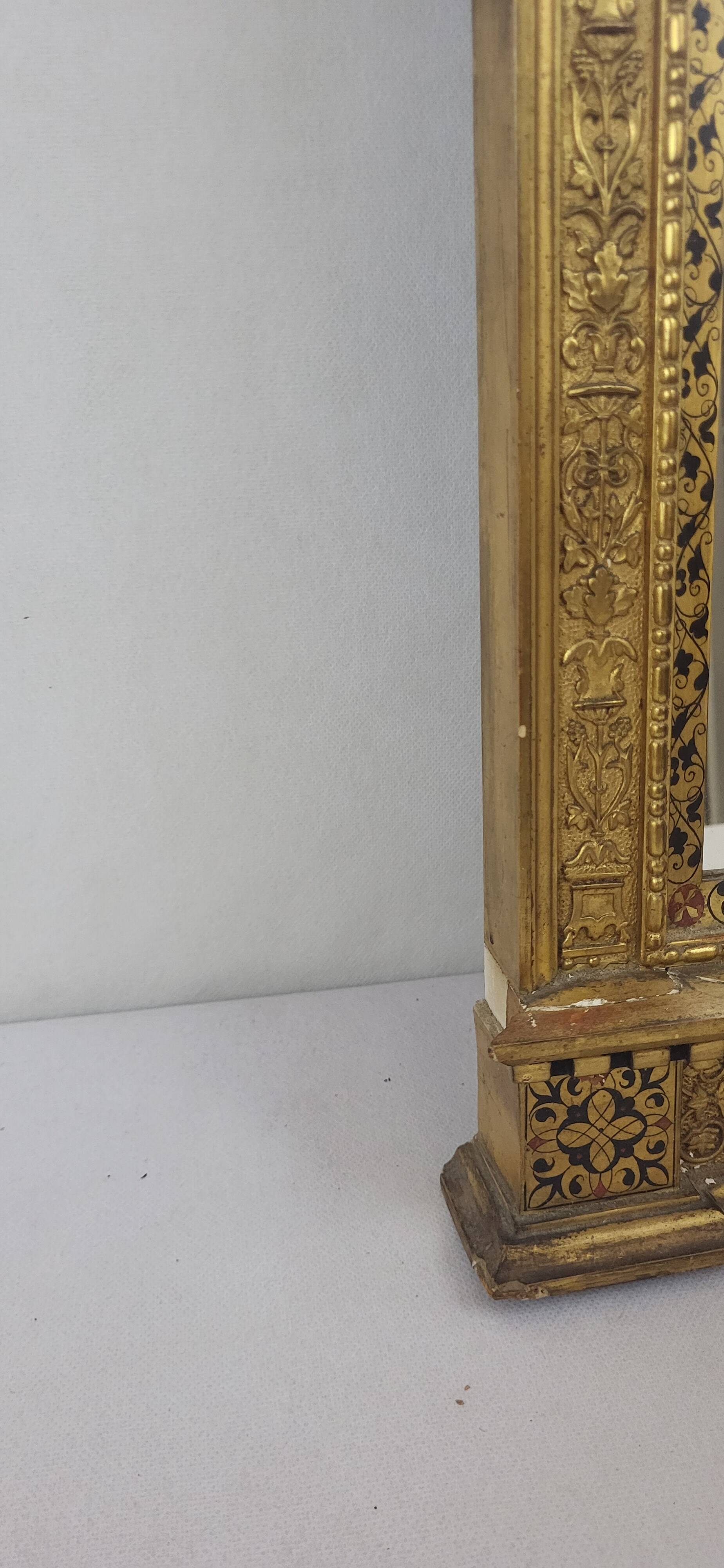 19th century gilded wooden mirror from Maison Goupil & Cie