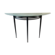 Console model "Atlantique" in metal and glass Pascal Mourgue edition Artelano