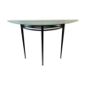 Pascal Mourgue model console "Atlantic" in metal and glass, edition Artelano