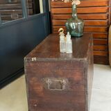Old vintage wooden chest