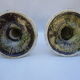 Pair of vintage ceramic candle holders marked Morvan