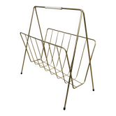 Porte-revue métal doré années 60