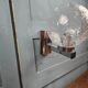 Vintage Space Age chrome wall light – Moulded glass globe