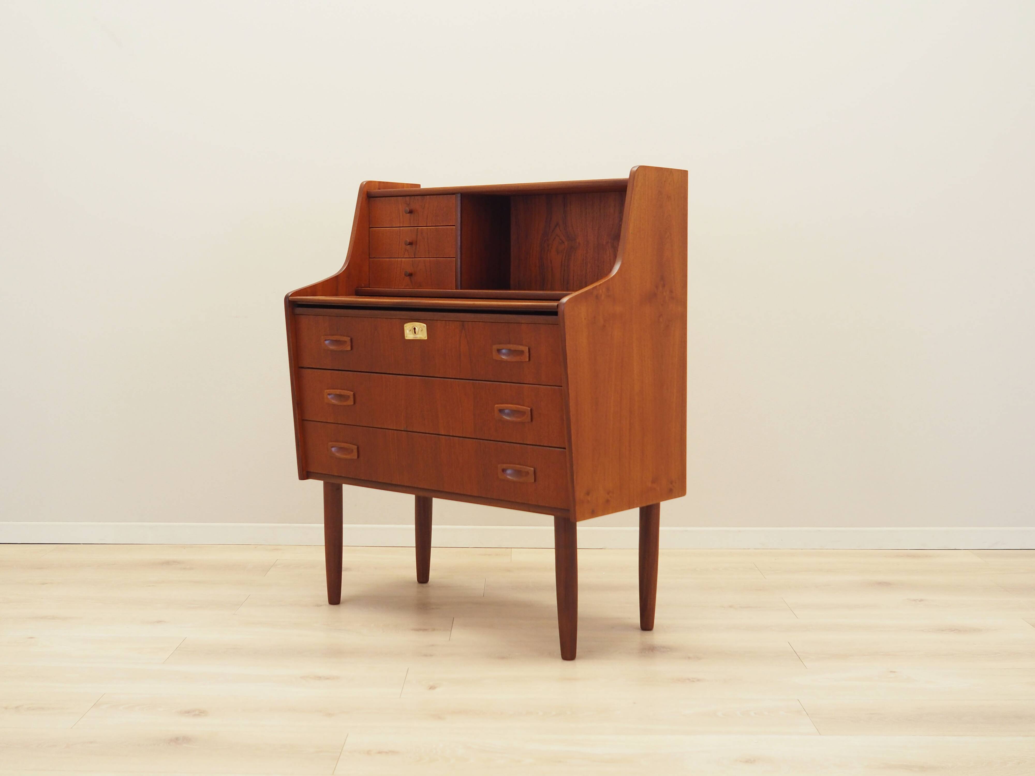 Teak secretary, Danish design, 1970s, production: Denmark
