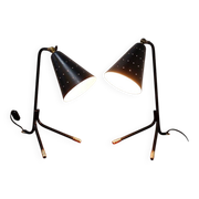 Pair of Svend Aage Holm Sørensen lamps for Holm Sørensen - 1950s