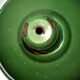 Green enamelled sheet metal workshop lamp – Industrial Farmhouse pendant light 41cm