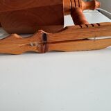 Vintage Swedish wall sconces in pine, 1970s, set of 2