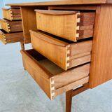 Vintage retro danish mid century teak desk 1960s