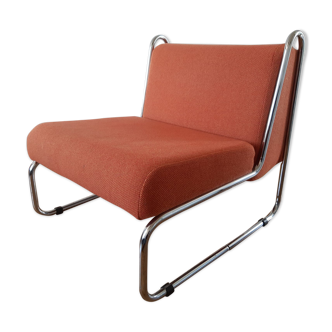 Orange tubular armchair 70