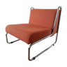 Orange tubular armchair 70