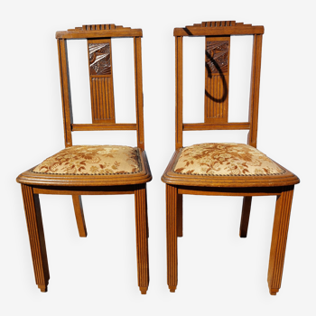 Duo de chaises art déco