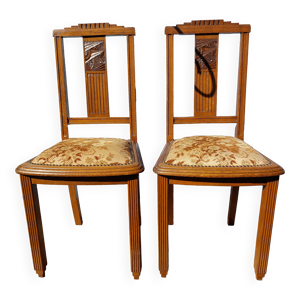 Duo de chaises art déco