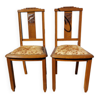 Art Deco chair duo