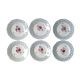 Set of 6 dessert plates Digoin Sarreguemines, Bastia model