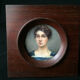 MINIATURE PORTRAIT WOMAN HAND PAINTED NINETEENTH CENTURY SUILEM