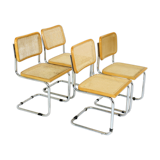 Set of 4 chairs "S32" Marcel Breuer, Italy, 2001